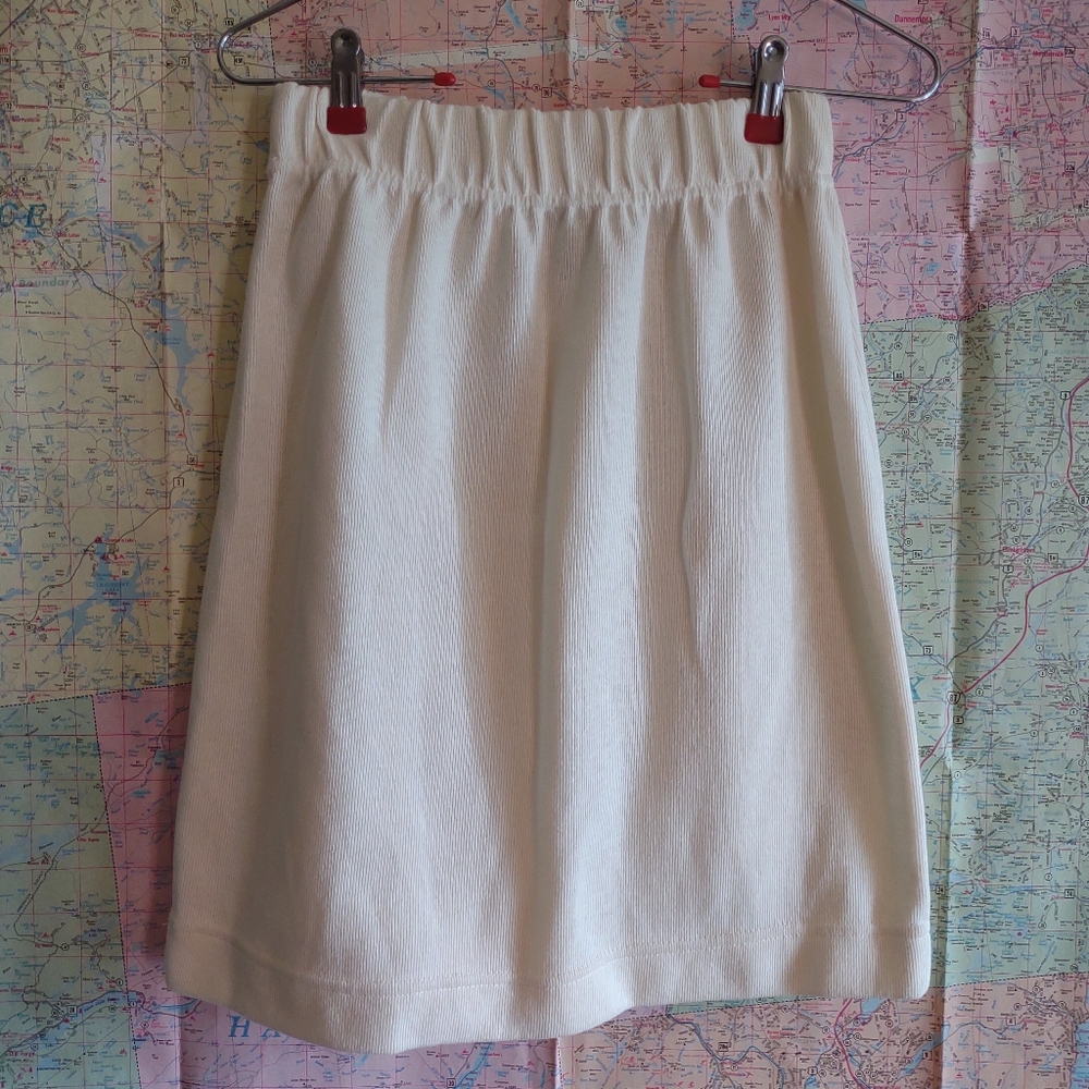 Vintage cream "New York Style" pencil skirt - Picture 3 of 4
